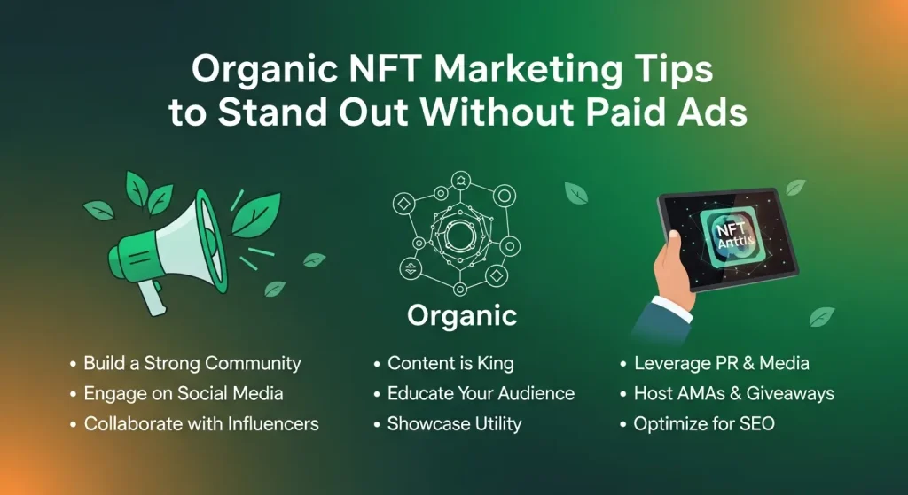 Organic NFT Marketing Tips to Stand Out Without Paid Ads